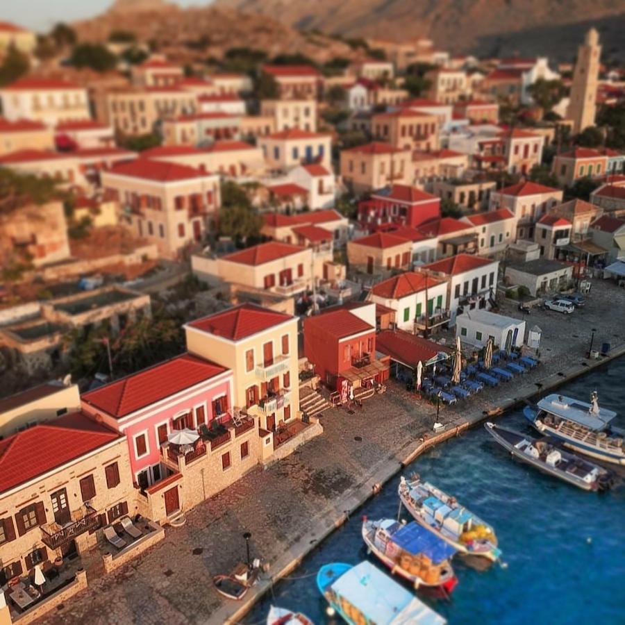 Ferienwohnung House Galini Chalki Town Exterior foto